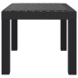 vidaXL Mesa de jardín PP gris antracita 59x47x40 cm vidaXL Mesa de jardín PP gris antracita 59x47x40 cm