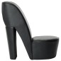 vidaXL Sillón con forma de zapato de tacón cuero sintético negro vidaXL Sillón con forma de zapato de tacón cuero sintético negro