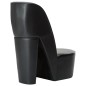 vidaXL Sillón con forma de zapato de tacón cuero sintético negro vidaXL Sillón con forma de zapato de tacón cuero sintético negro