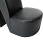 vidaXL Sillón con forma de zapato de tacón cuero sintético negro vidaXL Sillón con forma de zapato de tacón cuero sintético negro