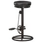 vidaXL Taburetes de cocina 2 unidades cuero auténtico de cabra negro vidaXL Taburetes de cocina 2 unidades cuero auténtico de cabra negro