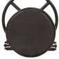 vidaXL Taburetes de cocina 2 unidades cuero auténtico de cabra negro vidaXL Taburetes de cocina 2 unidades cuero auténtico de cabra negro