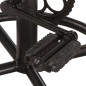 vidaXL Taburetes de cocina 2 unidades cuero auténtico de cabra negro vidaXL Taburetes de cocina 2 unidades cuero auténtico de cabra negro