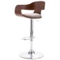 vidaXL Taburete de cocina madera contrachapada y tela gris taupe