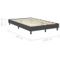 vidaXL Estructura de cama Box Spring tela gris 120x200 cm vidaXL Estructura de cama Box Spring tela gris 120x200 cm