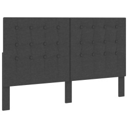 vidaXL Cabecero copetudo de tela gris oscuro 180x200 cm 