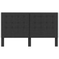 vidaXL Cabecero copetudo de tela gris oscuro 180x200 cm vidaXL Cabecero copetudo de tela gris oscuro 180x200 cm