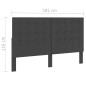 vidaXL Cabecero copetudo de tela gris oscuro 180x200 cm vidaXL Cabecero copetudo de tela gris oscuro 180x200 cm