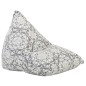vidaXL Sillón puf de tela patchwork gris claro vidaXL Sillón puf de tela patchwork gris claro