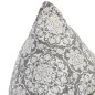 vidaXL Sillón puf de tela patchwork gris claro vidaXL Sillón puf de tela patchwork gris claro