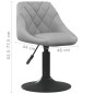 vidaXL Silla de comedor de terciopelo verde claro vidaXL Silla de comedor de terciopelo verde claro