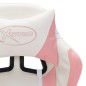 vidaXL Silla gaming con luces LED RGB cuero sintético rosa y blanco vidaXL Silla gaming con luces LED RGB cuero sintético rosa y blanco