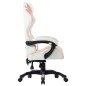 vidaXL Silla gaming de cuero sintético rosa vidaXL Silla gaming de cuero sintético rosa