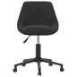 vidaXL Silla de comedor giratoria de terciopelo negro vidaXL Silla de comedor giratoria de terciopelo negro