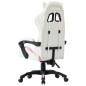 vidaXL Silla gaming de cuero sintético rosa vidaXL Silla gaming de cuero sintético rosa