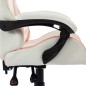 vidaXL Silla gaming de cuero sintético rosa vidaXL Silla gaming de cuero sintético rosa