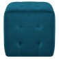 vidaXL Mesitas de noche 2 unidades terciopelo azul 30x30x30 cm