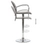 vidaXL Taburetes de cocina reposabrazos 2 uds cuero sintético marrón vidaXL Taburetes de cocina reposabrazos 2 uds cuero sintético marrón