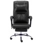 vidaXL Silla de oficina de masaje de cuero sintético negra vidaXL Silla de oficina de masaje de cuero sintético negra