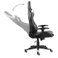 vidaXL Silla gaming giratoria PVC blanco vidaXL Silla gaming giratoria PVC blanco