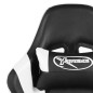 vidaXL Silla gaming giratoria PVC blanco vidaXL Silla gaming giratoria PVC blanco