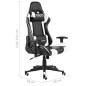 vidaXL Silla gaming giratoria PVC blanco vidaXL Silla gaming giratoria PVC blanco