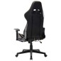 vidaXL Silla de gaming con reposapiés cuero sintético negro y dorado vidaXL Silla de gaming con reposapiés cuero sintético negro y dorado