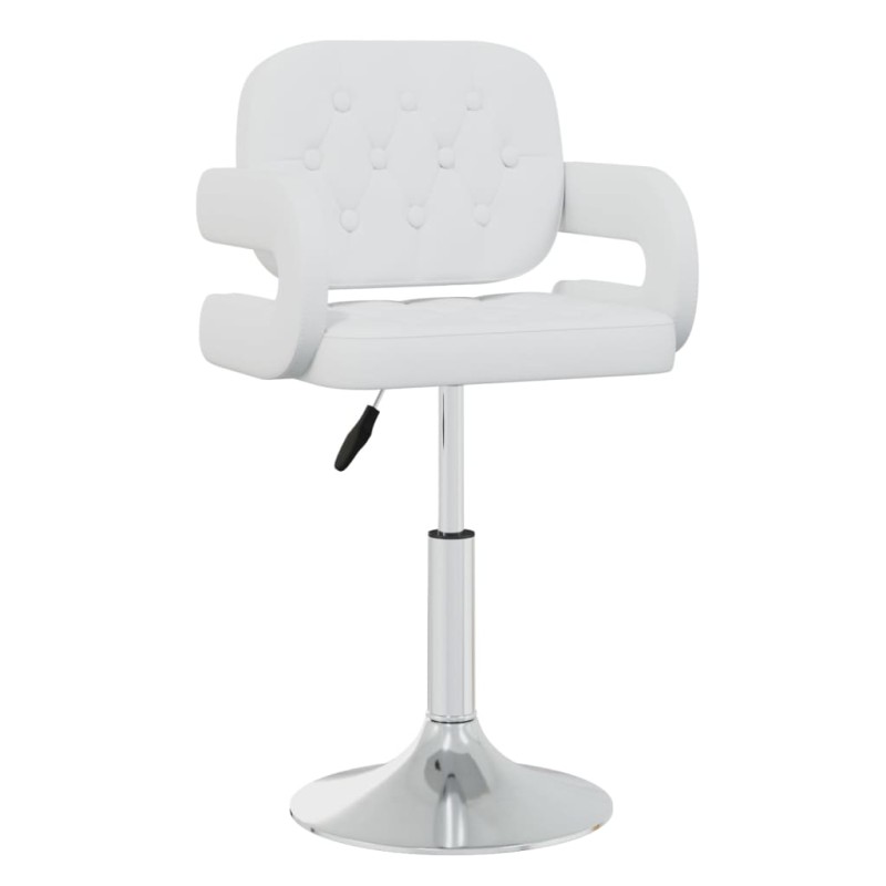vidaXL Sillas de comedor giratorias 4 unidades cuero sintético blanco vidaXL Sillas de comedor giratorias 4 unidades cuero sintético blanco