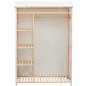 vidaXL Armario de tela y madera de pino 110x40x170 cm vidaXL Armario de tela y madera de pino 110x40x170 cm