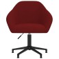 vidaXL Sillas de comedor giratorias 4 uds terciopelo rojo vino tinto vidaXL Sillas de comedor giratorias 4 uds terciopelo rojo vino tinto