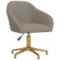 vidaXL Sillas de comedor giratorias 4 uds de terciopelo gris claro vidaXL Sillas de comedor giratorias 4 uds de terciopelo gris claro