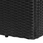 vidaXL Tumbona con cojín ratán sintético negro vidaXL Tumbona con cojín ratán sintético negro