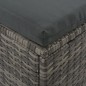vidaXL Tumbona para 2 personas con toldo ratán sintético gris vidaXL Tumbona para 2 personas con toldo ratán sintético gris