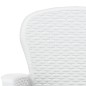 vidaXL Sillas jardín con cojines 2 uds plástico aspecto ratán blanco vidaXL Sillas jardín con cojines 2 uds plástico aspecto ratán blanco