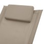vidaXL Tumbona para niños acero gris taupé vidaXL Tumbona para niños acero gris taupé