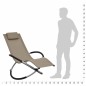 vidaXL Tumbona para niños acero gris taupé vidaXL Tumbona para niños acero gris taupé