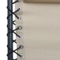 vidaXL Tumbona plegable de textilene color crema vidaXL Tumbona plegable de textilene color crema