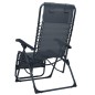 vidaXL Tumbona plegable de textilene gris vidaXL Tumbona plegable de textilene gris