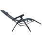 vidaXL Tumbona plegable de textilene gris vidaXL Tumbona plegable de textilene gris