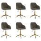 vidaXL Sillas de comedor giratorias 6 unidades terciopelo gris oscuro vidaXL Sillas de comedor giratorias 6 unidades terciopelo gris oscuro