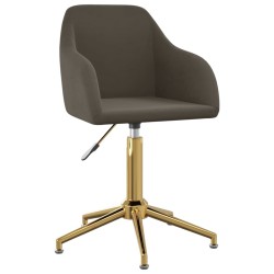 vidaXL Sillas de comedor giratorias 6 unidades terciopelo gris oscuro