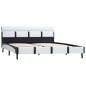 vidaXL Estructura de cama con LED cuero sintético blanco 140x200 cm vidaXL Estructura de cama con LED cuero sintético blanco 140x200 cm