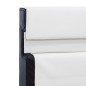 vidaXL Estructura de cama con LED cuero sintético blanco 140x200 cm vidaXL Estructura de cama con LED cuero sintético blanco 140x200 cm