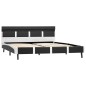 vidaXL Estructura de cama con LED de cuero sintético gris 120x200 cm vidaXL Estructura de cama con LED de cuero sintético gris 120x200 cm