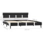 vidaXL Estructura de cama con LED de cuero sintético gris 120x200 cm vidaXL Estructura de cama con LED de cuero sintético gris 120x200 cm
