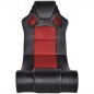 vidaXL Mecedora con música de cuero sintético negro y rojo vidaXL Mecedora con música de cuero sintético negro y rojo