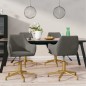 vidaXL Sillas de comedor giratorias 4 unidades terciopelo gris oscuro vidaXL Sillas de comedor giratorias 4 unidades terciopelo gris oscuro