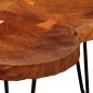 vidaXL Mesa de centro de 4 troncos madera maciza de sheesham 35 cm vidaXL Mesa de centro de 4 troncos madera maciza de sheesham 35 cm
