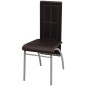 vidaXL Sillas de comedor 2 unidades cuero sintético marrón