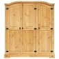 vidaXL Armario madera de pino Mexicano estilo Corona 3 Puertas vidaXL Armario madera de pino Mexicano estilo Corona 3 Puertas